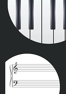 Papier manuscrit pour piano a4 : partitions vierges | livre carnet