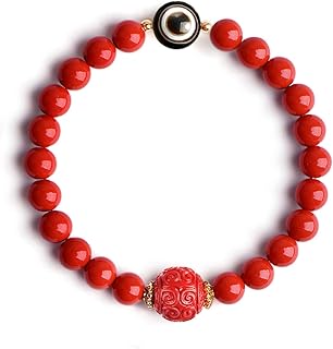 Bracelet œil de perles pour femme, bracelet de richesse feng shui, cristal rouge