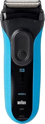 Rasoir électrique rechargeable braun proskin 3040s series 3 - bleu