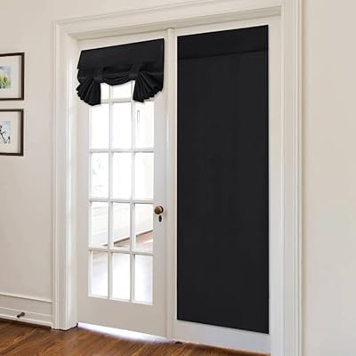 Rideaux de porte occultants stacypeak rideaux assombrissants isolation thermique épaisse en verre