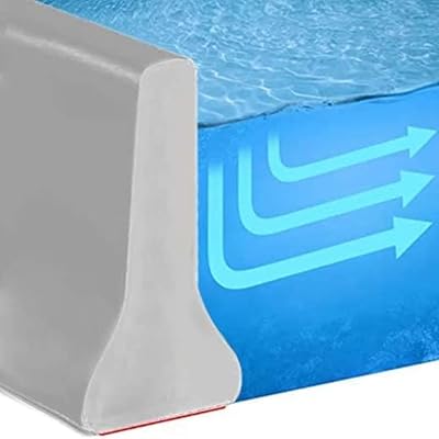 Barrière d'eau de douche pliable en silicone pour sol de salle de bain