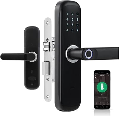 Serrure de porte à empreintes digitales easliv application tuya par empreinte