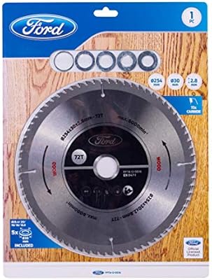 Lame de scie circulaire à pointe en carbure ford tools 72t pour la coupe