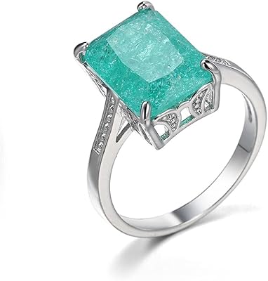 Bague en argent sterling 925 avec étoile saoudienne en zircon glacé bague