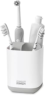 Joseph joseph easy store 70509 porte-brosse à dents en acier, petit, gris