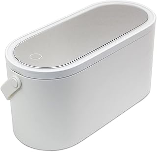 Boîte de rangement de maquillage de voyage isnaly avec miroir led trousse portable