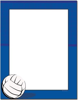 Papier pour imprimante laser et jet d'encre volleyball (25 pièces)