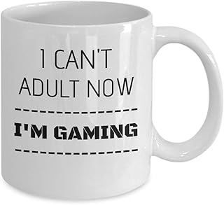 Tasse à café ou à thé amusante sur le thème des jeux vidéo