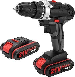 Perceuse électrique sans fil multifonction rechargeable avec batterie au lithium haute puissance 36