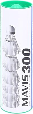 Ensemble de badminton en nylon yonex mavis 300 6 pièces, blanc