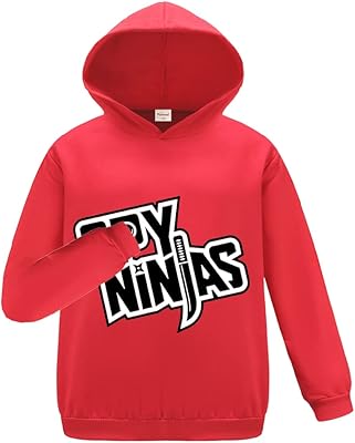 Sweat à capuche en coton spy ninja merch pour garçons et filles