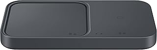 Chargeur sans fil double samsung, charge rapide 15 w, gris foncé, ep-p5400tbegae, galaxy