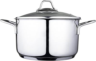 Batterie de cuisine moderniste sirenic en acier inoxydable, base enduite, batterie de cuisine