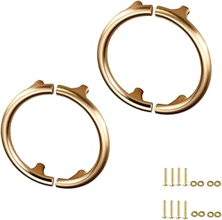 Poignées de tiroir semi-circulaires dorées lesdby au design moderne, poignées de tiroir