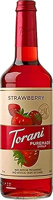 Boisson torani puremed - saveur fraise - bouteille pet - 750 ml
