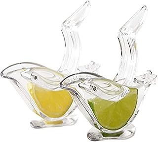 Presse-citron manuel, presse-agrumes manuel en acrylique, presse-fruits transparent portable, forme d'oiseau élégante, presse-agrumes