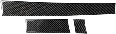 Autocollant de couverture de commande centrale de tableau de bord en fibre