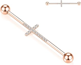 14g tiges en acier chirurgical industriel bijoux de perçage pour hommes femmes