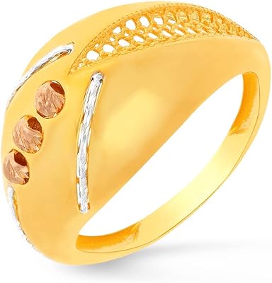 Bague en or 22 carats et diamants (916) de malabar rg1186639_t_16, or 22