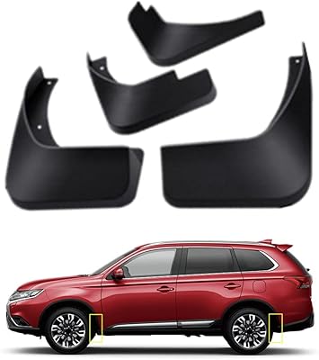 Kit de garde-boue pour mitsubishi outlander 2016-2021 topgril 4 pièces