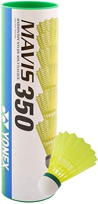 Navette de championnat en nylon yonex mavis 350 jaune vert 1