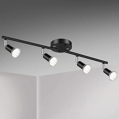 Plafonnier belbin 4 voies gu10 6w, spot de plafond rotatif, angle réglable