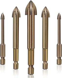 Outil de perçage universel efficace, outil accessoire haute dureté, jeu de forets cruciformes