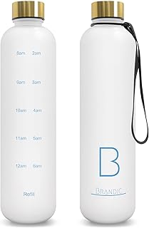 Bouteille d'eau brandic time 1 l, bouteille d'eau 1000 ml avec marqueurs