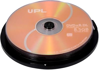 10 pièces 215min 8x dvd+r dl 8,5 go dvd de données et vidéo