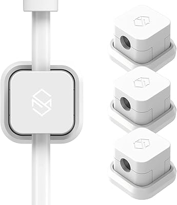 Clip de câble magnétique adhésif ingimoro, organiseur de fils compatible avec la plupart des types de câbles. organisateur de câbles polyvalent pour voiture ou bureau, support de câble magnétique, paquet de 3. Diaytar Sénégal : Le e-commerce qui change la donne