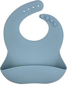 Bavoirs en silicone pour nourrissons et tout-petits, sans bpa, unisexes, imperméables sans gâchis