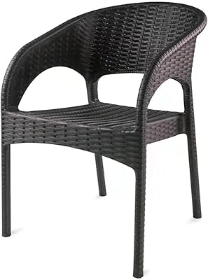 Chaise en plastique de style rotin d'intérieur et d'extérieur gecko, peut être utilisée
