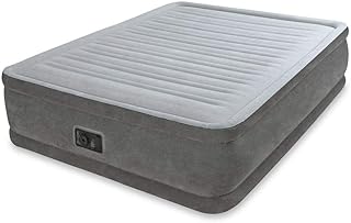 Lit double gonflable intex avec souffleur d'air électrique intégré et sac de rangement