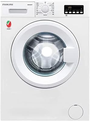 Lave-linge à chargement frontal nikai, capacité 6 kg, fonctionne sans bruit, avec fonction