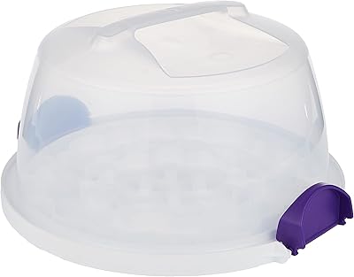 Support à gâteaux et cupcakes rond en plastique wilton, transparent, 25,4 cm