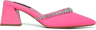 Chaussures élégantes à talons moyens pour femme de coble, en tissu ornées