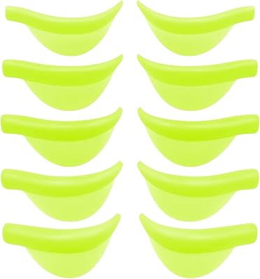 Making tech 10 pièces de coussinets de recourbe-cils réutilisables en silicone, 5 tailles