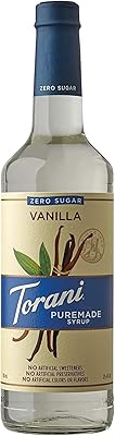 Sirop sans sucre torani pure med - arôme vanille - bouteille pet
