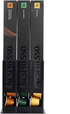 Porte-capsules de café recaps compatible avec les magasins nespresso 3 capsules, noir
