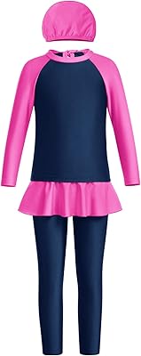 Olvay mo maillot de bain burkini modeste pour filles et enfants, chemisier, pantalon et chapeau, lot de 3. Achetez en toute sérénité sur Diaytar