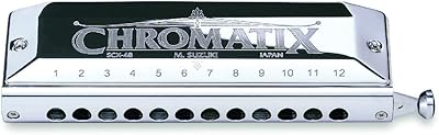 Harmonica chromatics série c suzuki scx-48, 12 trous