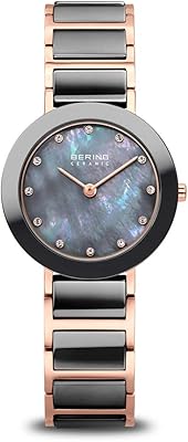 Montre à quartz analogique behring pour femme avec bracelet en acier inoxydable 11429-769