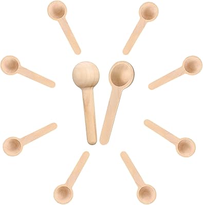 10 petites cuillères en bois, petites cuillères en bois, cuillères à sel