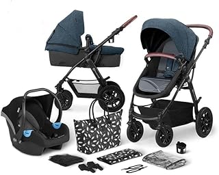 Poussette polyvalente x-move 3-en-1 kindercraft - blue denim