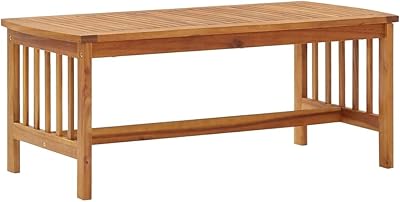 Table basse en bois d'acacia massif fidaxl, meubles de salon, table de canapé