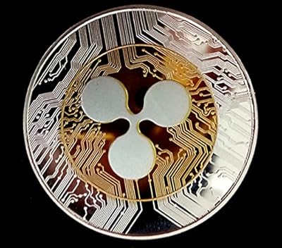 1 pièce commémorative plaquée or et argent, pièce de monnaie ondulée, crypto-monnaie virtuelle ripple, pièce de collection en édition limitée 2021 avec couvercle de protection. Commandez malin, vivez mieux avec Diaytar