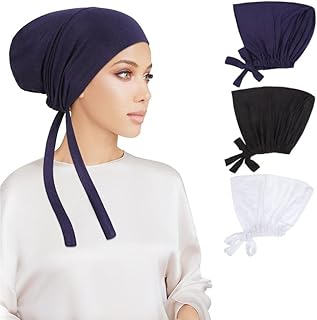 Goodrun 3 pièces casquettes islamiques sous hijab pour femmes en tissu jersey