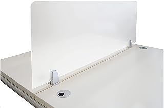 Séparateur de confidentialité de bureau mahmayi, séparateur de bureau, panneau de séparation de bureau pour centres d'appels étudiants, bureaux, bibliothèques, salles de classe - 120 x 40 cm (blanc). Diaytar : Faites des achats intelligents en quelques clics