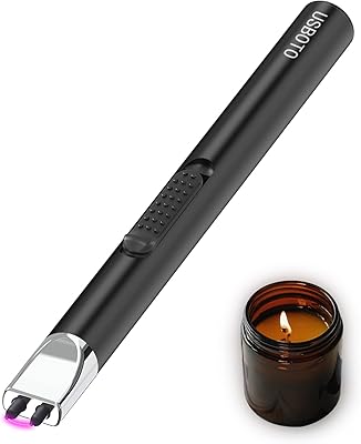 Briquet à bougie gril électrique rechargeable usb plasma électronique coupe-vent poêle