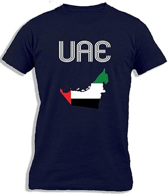 Tm drapeau des émirats arabes unis | t-shirt en coton imprimé carte